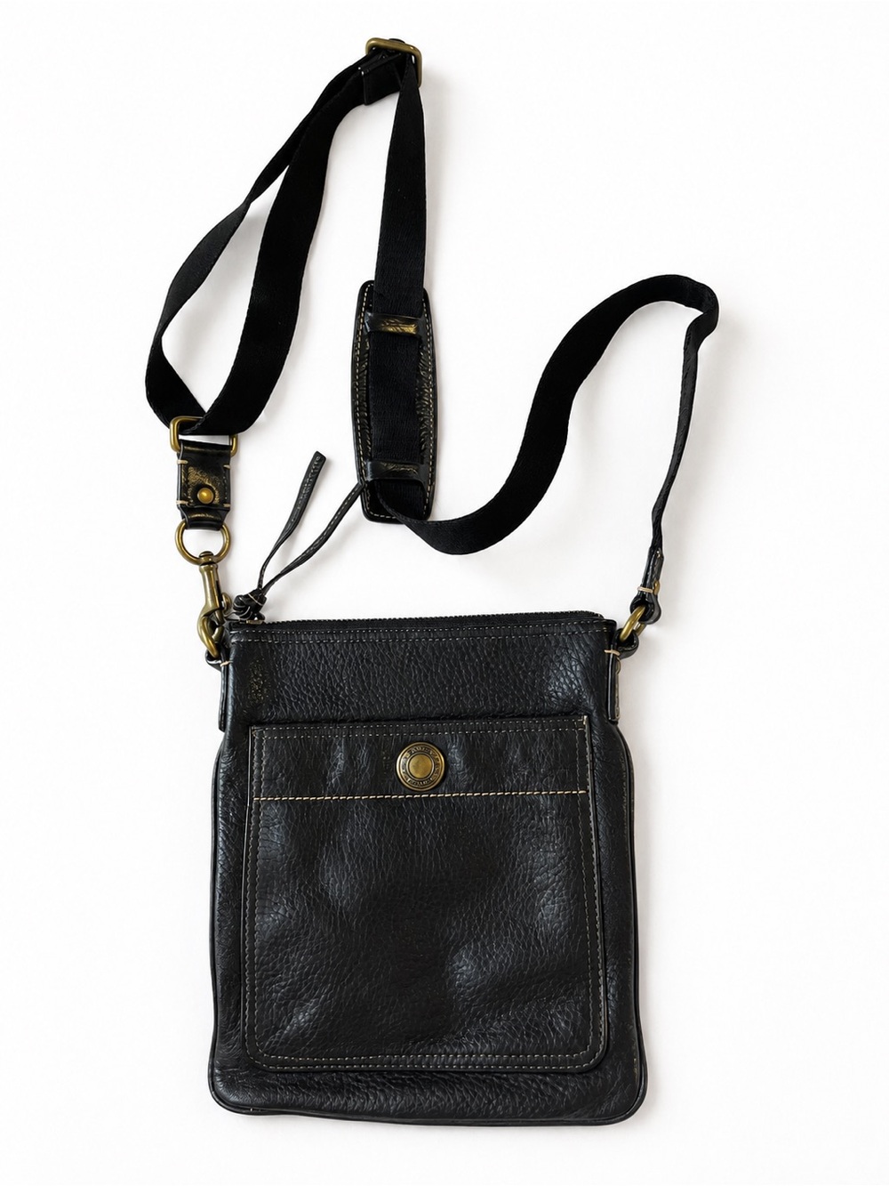 Coach Black Leather Crossbody Bag EUC